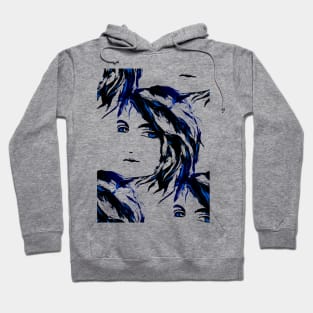 Pop Surrealism Mysteiours Female Figure Hoodie